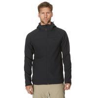 peter storm mens hooded softshell jacket black