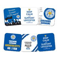 Personalised Leicester City Coaster Set (6 Pack)