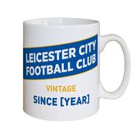 Personalised Leicester City Vintage Mug
