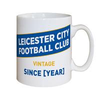 personalised leicester city vintage mug