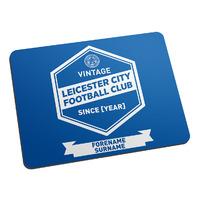 Personalised Leicester City Vintage Mouse Mat