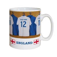 Personalised England Dressing Room Mug