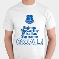 Personalised Everton Goal T-Shir...