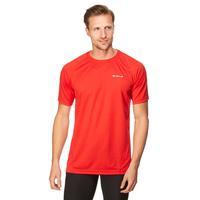 peter storm mens tech t shirt red red