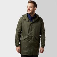 peter storm mens parka in a pack green green