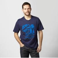 peter storm mens devils peak 2 t shirt blue blue