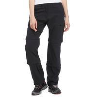 Peter Storm Women\'s Stretch Double Zip Off Trousers - Regular - Black, Black