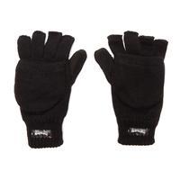 peter storm mens thinsulate fingerless gloves black black