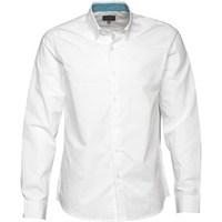 peter werth mens rees long sleeve shirt white