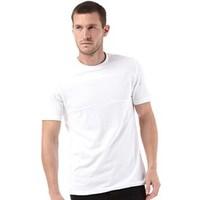 Peter Werth Mens North Seam Detail Pique T-Shirt White