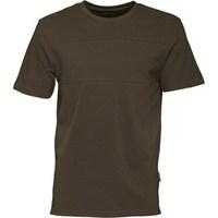 peter werth mens north seam detail pique t shirt khaki