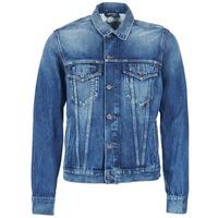 pepe jeans pinner mens denim jacket in blue