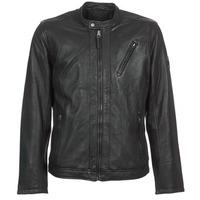 Pepe jeans LENNON men\'s Leather jacket in black