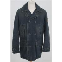 pepe jeans size m blue denim quilted jacket