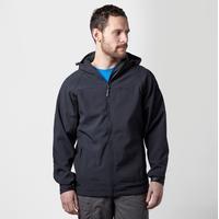 peter storm mens hooded softshell jacket black