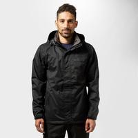 peter storm mens downpour 2 layer jacket black