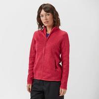 peter storm womens full zip interest fleece red