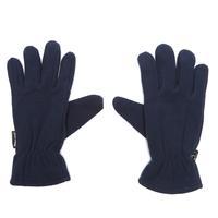 peter storm thinsulate double fleece gloves blue blue