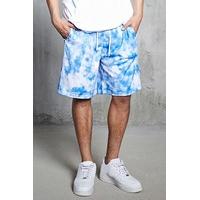 Perforated Tie-Dye Shorts