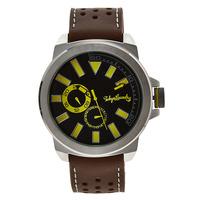 peyton analogue watch in brown tokyo laundry