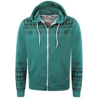 Peacock Green Marl D-Code Fred zip up hoodie