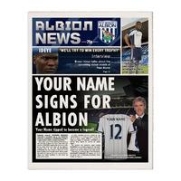 Personalised West Brom Newspaper