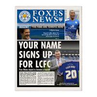 Personalised Leicester City Newspaper