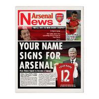 Personalised Arsenal FC Newspape...