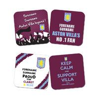 Personalised Aston Villa Coasters (4 pack)