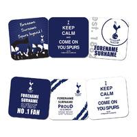 Personalised Tottenham Hotspur Coasters (6 pack)