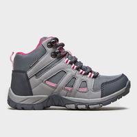 peter storm girls headley waterproof mid walking boot grey grey