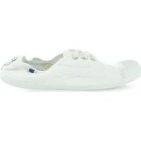 pepe jeans park basic white girlss childrens shoes trainers in white