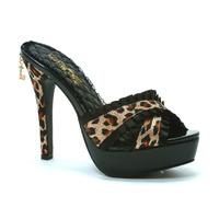 Penthouse Shoes PH523-Ginger Leopard and Black