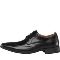 peter werth mens chisel leather lace up brogues black