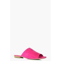 peeptoe mule sandal pink