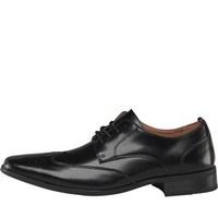 Peter Werth Mens Chisel Leather Lace Up Brogues Black