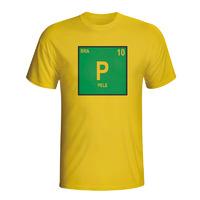 pele brazil periodic table t shirt yellow