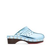 Perforated Leather Clogs