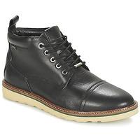 pepe jeans barley mens mid boots in black