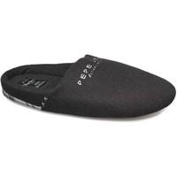 pepe jeans shoes man go home mens slippers in black