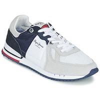 pepe jeans tinker jack mens shoes trainers in white