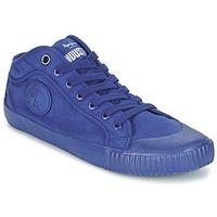 pepe jeans industry routes mens shoes high top trainers in blue