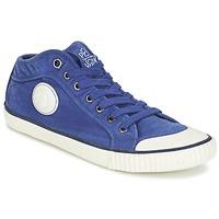 pepe jeans industry deep dye mens shoes trainers in blue