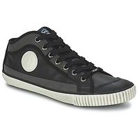 pepe jeans pimlico mens shoes high top trainers in black