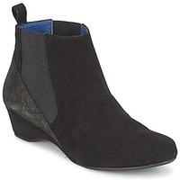 perlato querubina womens low ankle boots in black