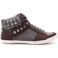 pepe jeans spin womens shoes high top trainers in grey