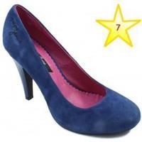 pepe jeans youth shoe heel womens court shoes in blue