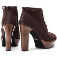 pepe jeans preston womens low ankle boots in brown