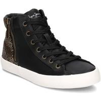 pepe jeans clinton break womens shoes trainers in black