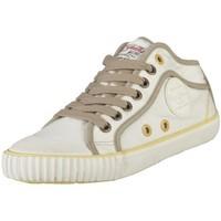 pepe jeans industry basic womens shoes trainers in beige